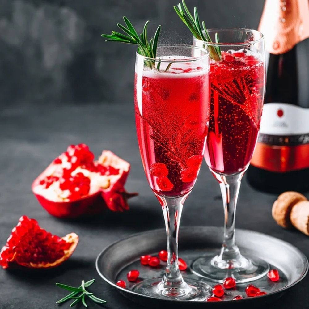 Гранатовое шампанское (Pink Pomegranate Prosecco)