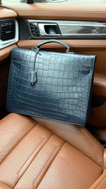 Портфель Hermes из кожи крокодила