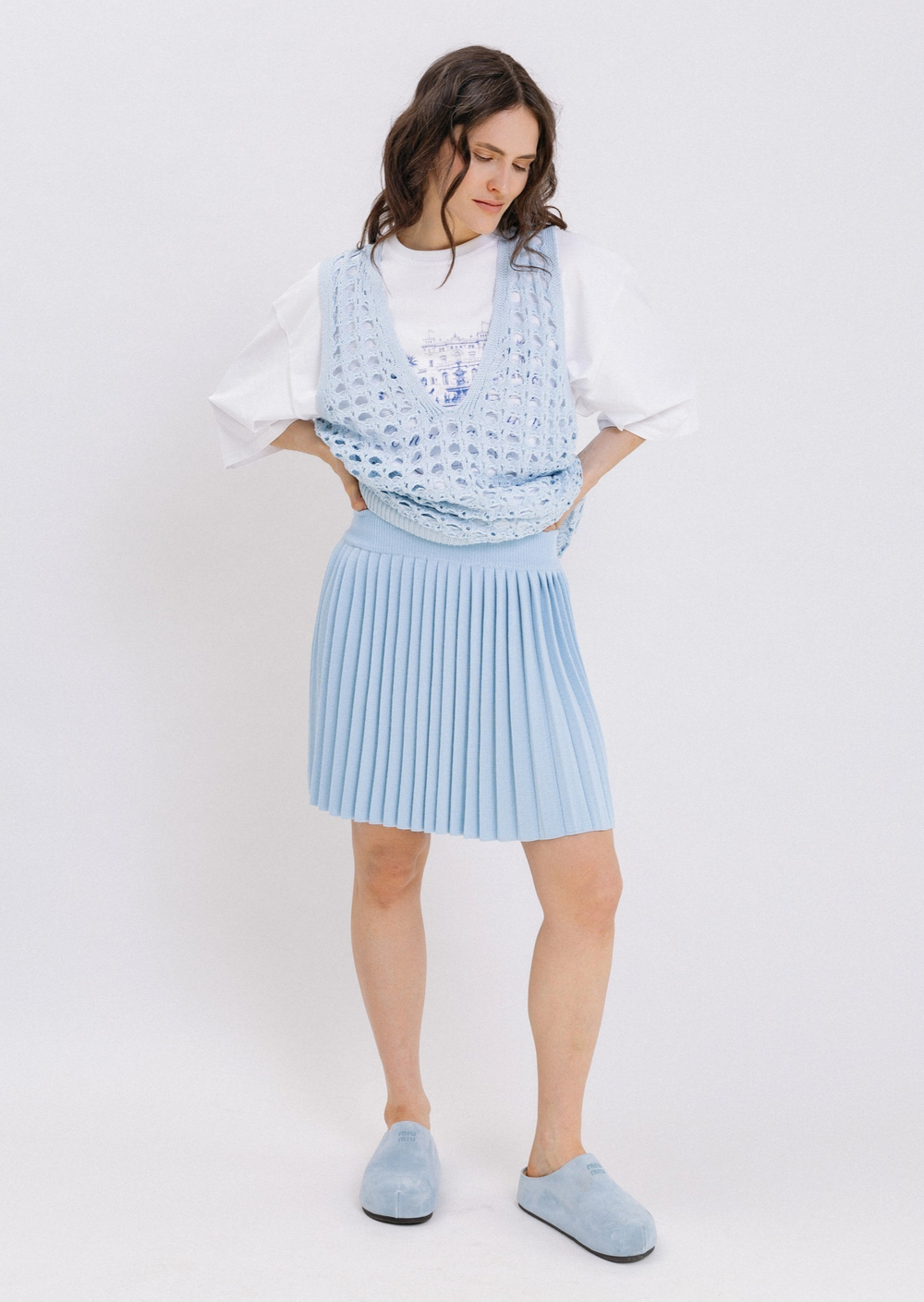 Юбка со складками