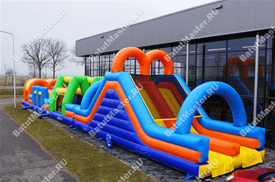 Надувная полоса препятствий "Летняя забава"