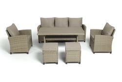 "Мэдисон" обеденная группа из искусственного ротанга, цвет соломенный