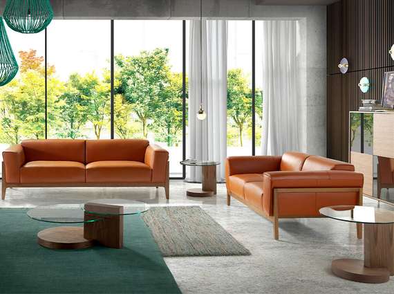 Буфет Angel Cerda 1403, 124х110 см, орех, стекло