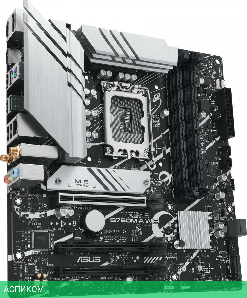 Материнская плата ASUS Prime B760M-A WiFi (90MB1EL0-M1EAY0)