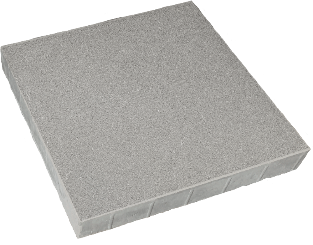 Тротуарная плитка КВАДРАТ 600х600 мм - Стандарт Серый