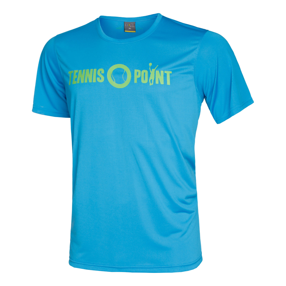 Мужское теннисное поло Tennis-Point Basic Function T-Shirt Men - Blue, Light Green