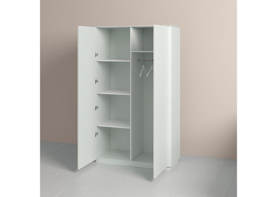 Шкаф Tammi 2-х створчатый высокий (светло-серый)