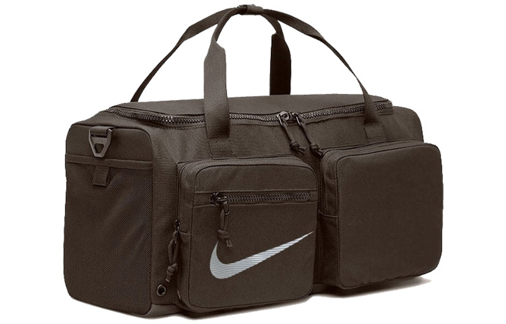 Nike Polyester Portable Crossbody Basketball Bag, Travel Bag, Gym Bag Large Unisex Dark Wood Umber