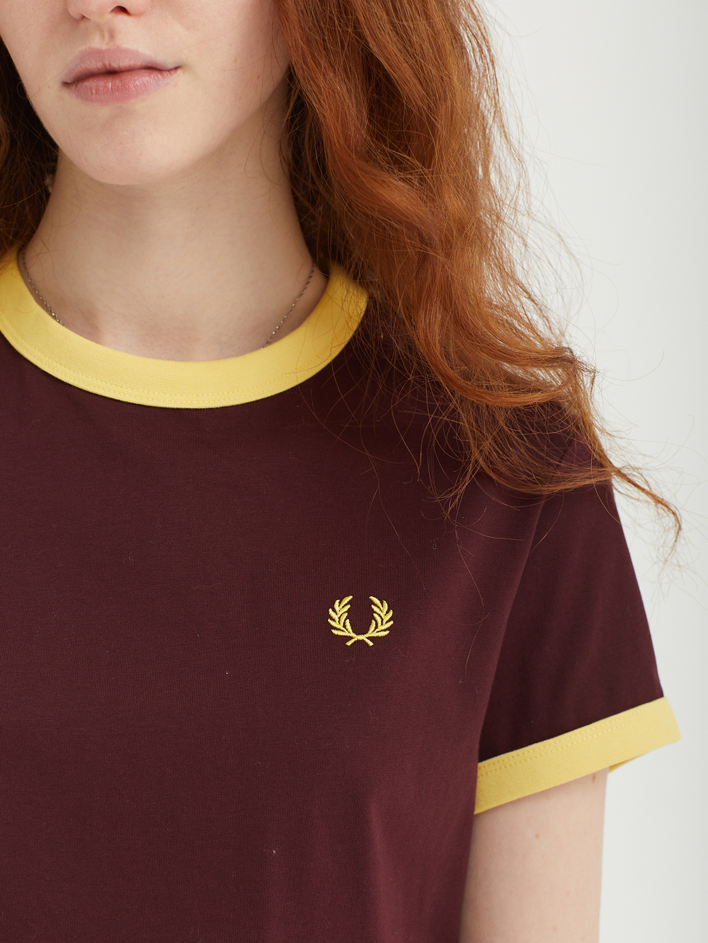 Женская Футболка Cropped Ringer