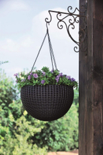 Подвесное кашпо под роттанг