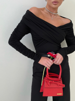 Боди со спущенными плечами