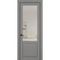 Купить Межкомнатная дверь керамик NC 4 серый остеклённая