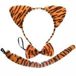 Карнавальный набор (ободок, бантик, хвост) «Тигренок рыжий»