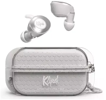 Спортивные наушники Klipsch T5 II True Wireless Sport серого цвета с пыленепроницаемым чехлом