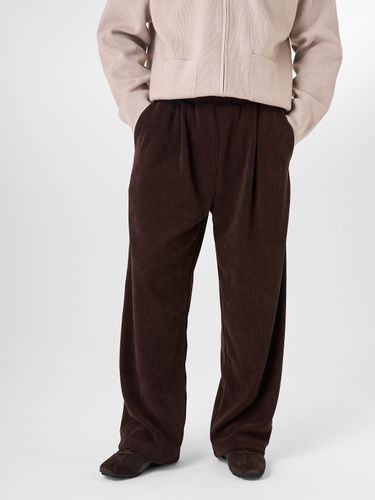 Шоколадные велюровые брюки LEROY