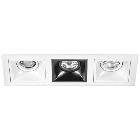 Комплект из светильников и рамки Lightstar Domino Quadro (214536+214506+214507+214506) D536060706