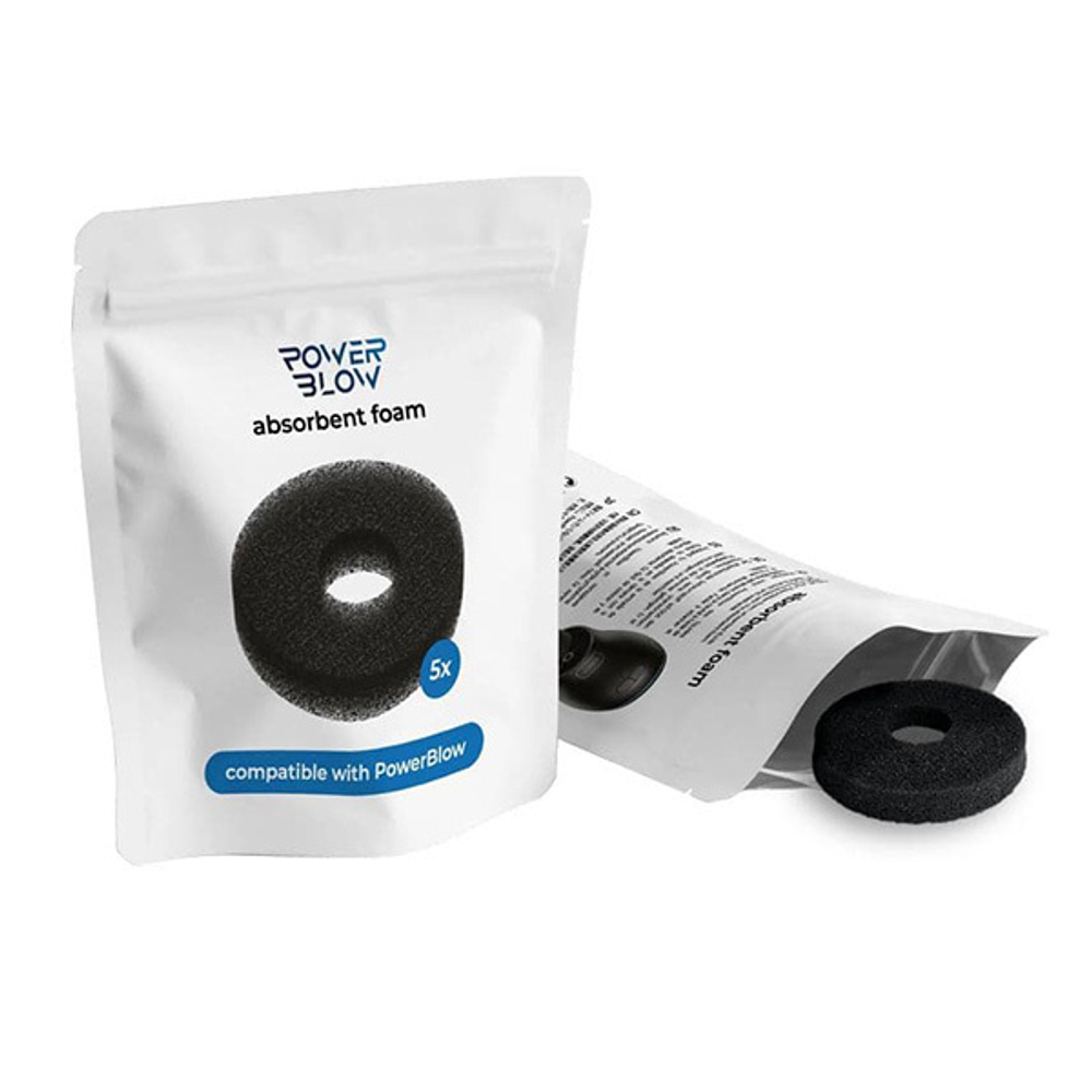 Комплект впитывающих насадок к мастурбатору Kiiroo Power Blow Absorbent Foam 5шт