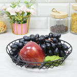 Корзина для фруктов металлическая 25*4,5см, черная