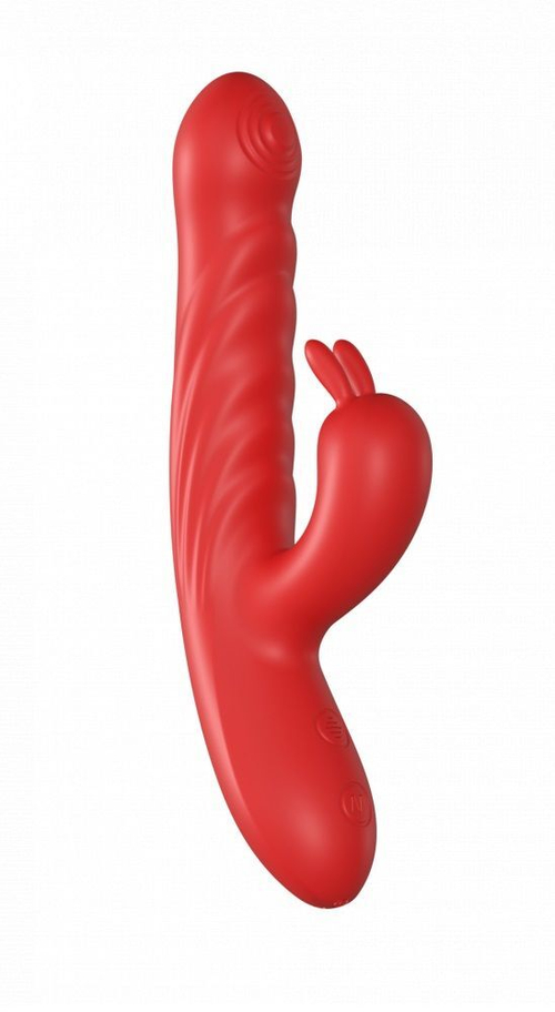 Вибратор-кролик Secwell SW3027 с фрикциями, 22 см