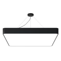 Светильник LED ЭРА Geometria SPO-164-B-40K-110 Quadro 110Вт 4000К 10500Лм IP40 800х800х80 мм черный подвесной