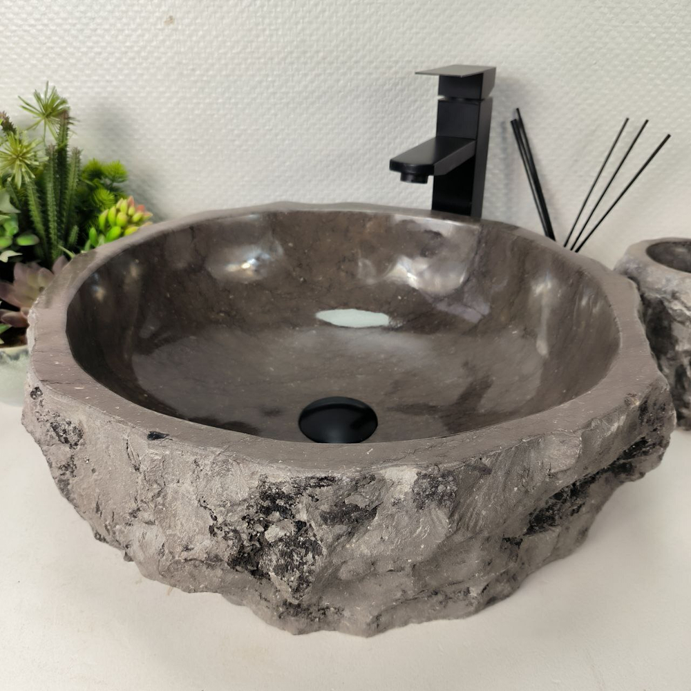 Раковина из мрамора Erozy Grey EM-64973 45*44*16 0887
