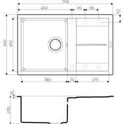 Кухонная мойка Omoikiri Sumi 79-SA