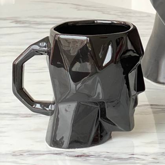 Кружка «Голова», черная, 500 мл