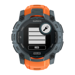 Спортивные часы Garmin Instinct 3, 50 мм, Solar, силиконовый ремешок цвета «солнцестояние» Безель сумеречного цвета, дисплей Solar со стеклом Power Glass. Ремешок с классической застёжкой — на запястье обхватом 141–213 мм