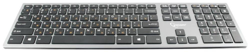 Клавиатура Gembird KBW-1 USB Wireless серый