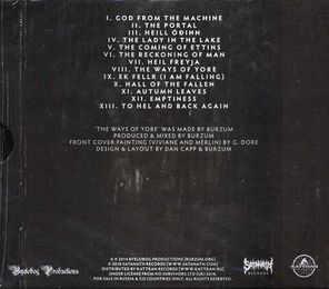 Burzum / The Ways Of Yore (Limited Edition)(RU)(CD)