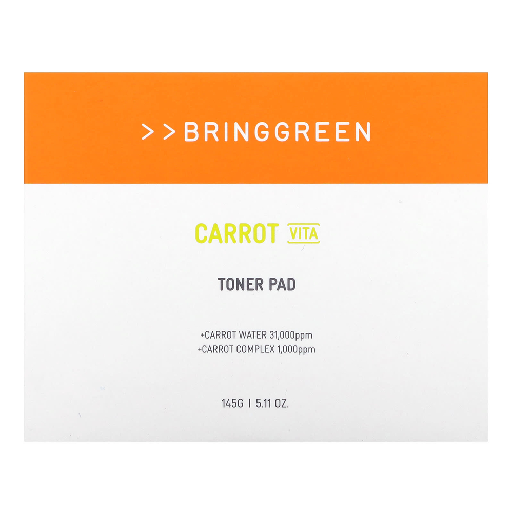 Bringgreen, тонизирующий диск с морковью, 145 г (5,11 унции)