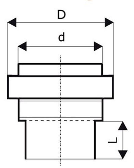Переход на гладкий конец керамической трубы Ostendorf KGUS 160 мм канализационный арт. 222830