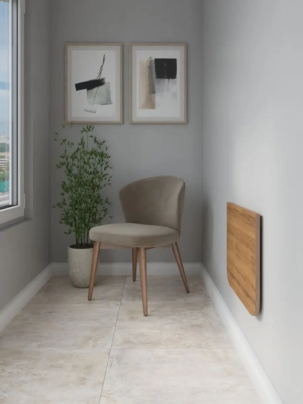 Откидной столик на балкон, навесной раскладной стол