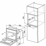 Электрический духовой шкаф DE LUXE 6006.03-060 (топленое молоко,золото)