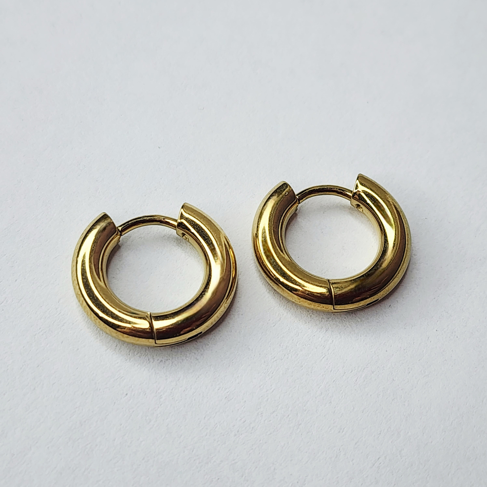 Конго швензы, Сталь, 2я позолота, 14.3×3мм