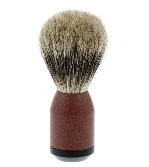 Бритвенный набор IL Ceppo: станок, помазок, чаша, подставка, красно-черный матовый цвет