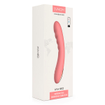 Персиковый интерактивный изогнутый вибратор 19,6см с функцией пенетрации Svakom Ava Neo App-Compatible Thrusting Vibrator SA059B-PP