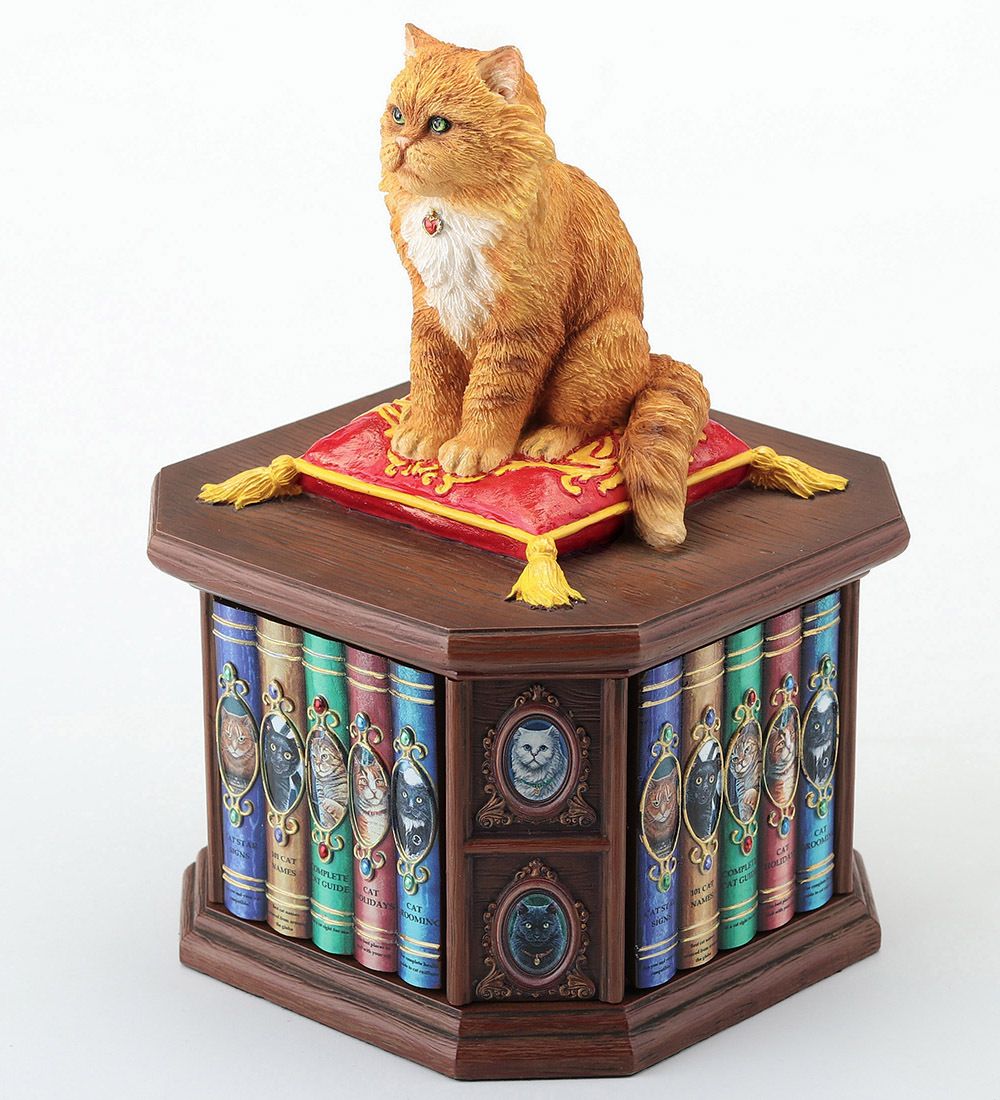 Veronese WS-1348 Статуэтка-шкатулка «Кот - Без ума от кошек» (Лиза Паркер)