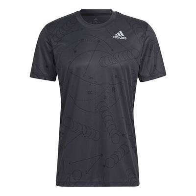 Мужское теннисное поло adidas Club Graphic T-Shirt Men - Dark Grey