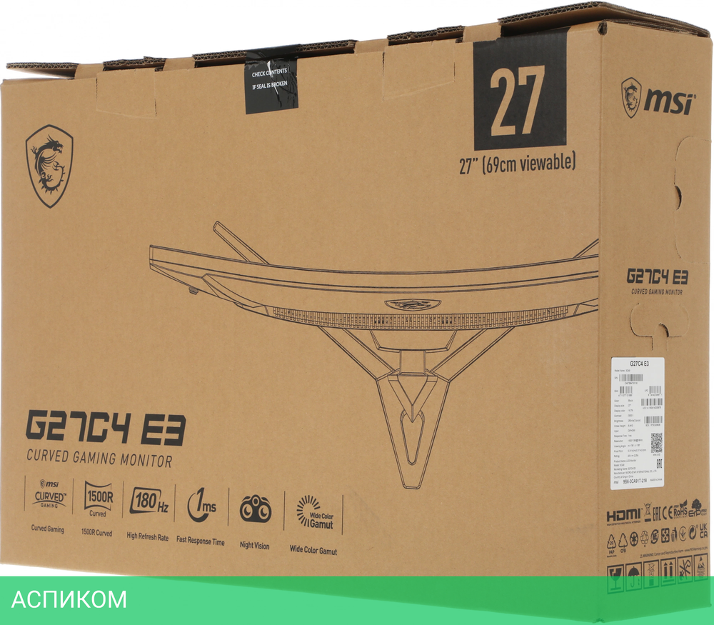 Монитор MSI 27" G27C4 E3