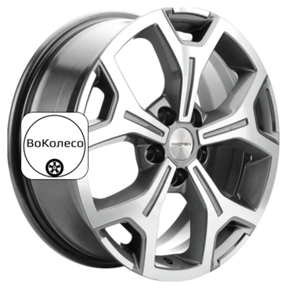 6,5x17/5x114,3 ET45 D54,1 KHW1710 (Coolray) Gray-FP Khomen Wheels