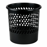 Корзина для бумаг STAFF "Basic" сетчатая, 10 л, черная