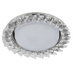 DK86 CH/WH Светильник ЭРА под лампу Gx53, 220V,13W, хром/прозрачный