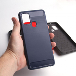 Противоударный чехол для Samsung Galaxy A21s, 009508 Серый