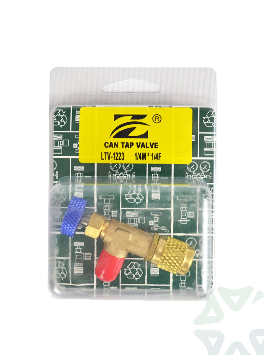 Вентиль сервисный LTV-1223 1/4 - 1/4" для работы с фреоном R22, R404A, R407C