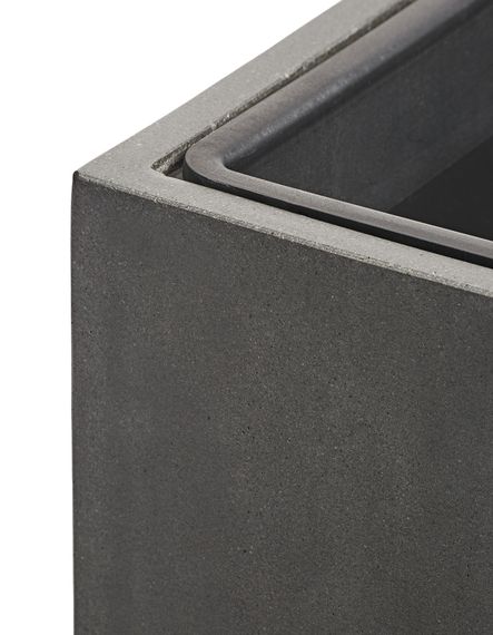 Кашпо TREEZ Effectory - серия Beton - Куб