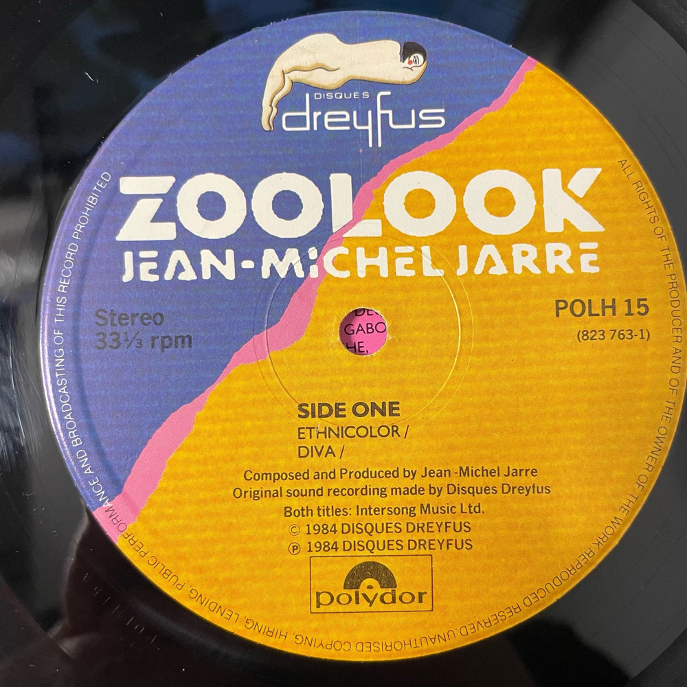 Винтажная виниловая пластинка LP Jean Michel Jarre Zoolook (Англия 1984)