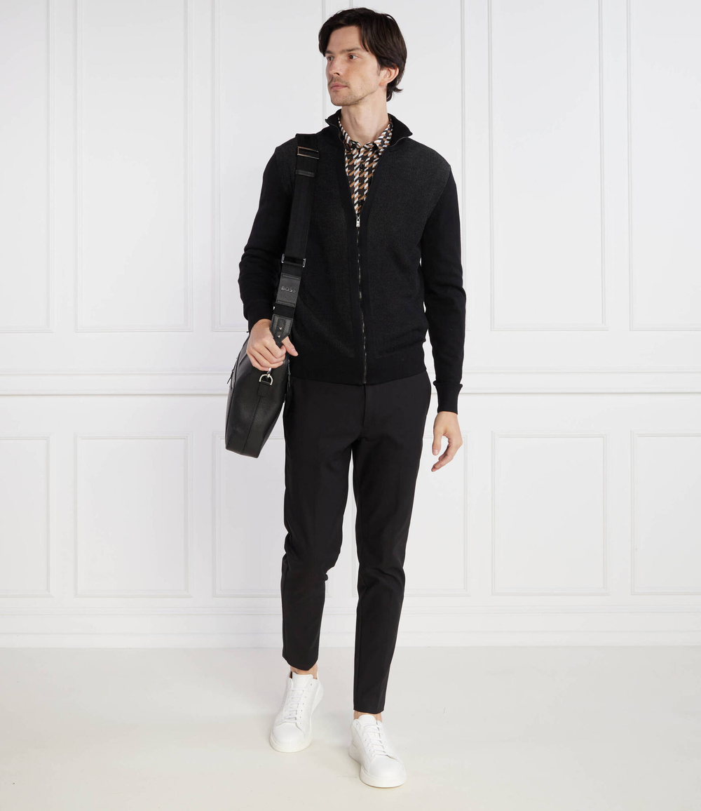 Хлопковый свитер Ofiato BOSS BLACK - черный(50495401)