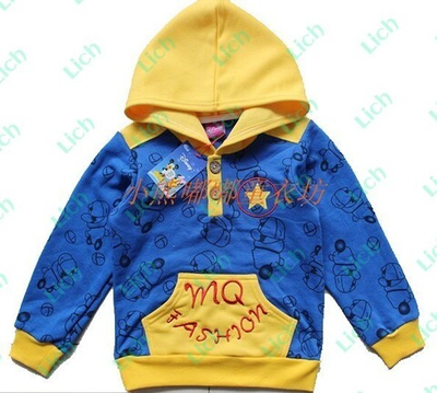 Худи детское разноцветное с карманом-кенгуру