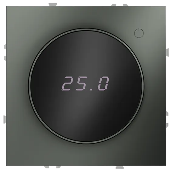 Терморегулятор электронный VOLTUM S70 с индикацией и датчиком, для теплого пола, (титан) vls070106