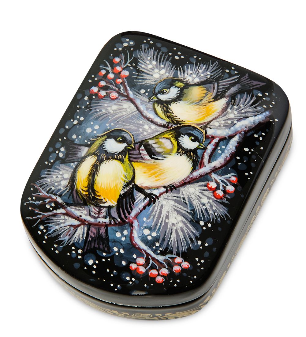 Народные промыслы ШК-45/46 Шкатулка «Синички» исп. Орлова